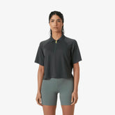 Polo corta con zip Inshore HH W