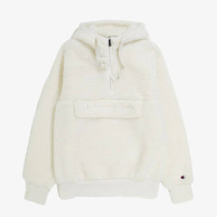 Felpa con cappuccio e mezza zip Champion