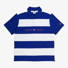 Polo con stampa a righe Champion