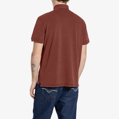 Replay Baumwoll-Piqué-Poloshirt mit Stickerei R