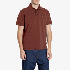 Replay Baumwoll-Piqué-Poloshirt mit Stickerei R