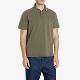 Replay Baumwoll-Piqué-Poloshirt mit Stickerei R