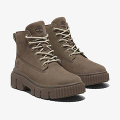 Timberland Greyfield Mid Schnürstiefel Mittelbraunes Nubukleder