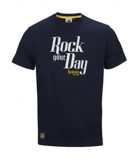 BULTACO Camiseta Hombre "Rock Your Day" - Azul