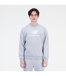 NEW BALANCE Essentials Stacked Logo French Terry Crewneck