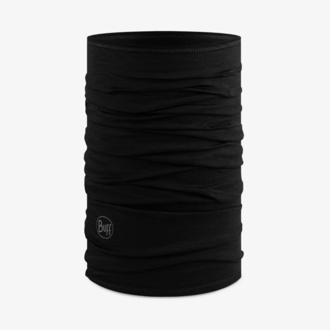 Buff Merino Lightweight Solid Black Adult