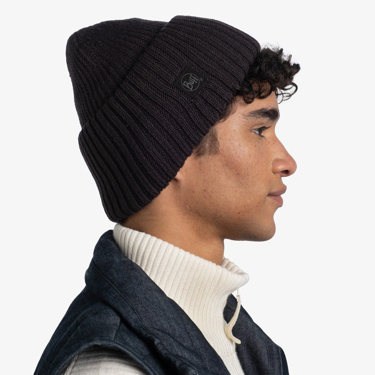 Buff Knitted Hat Rutger Graphite