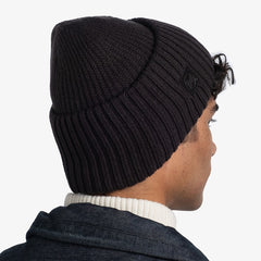 Buff Knitted Hat Rutger Graphite