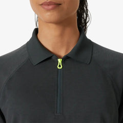 HH W Inshore Zip Crop Polo