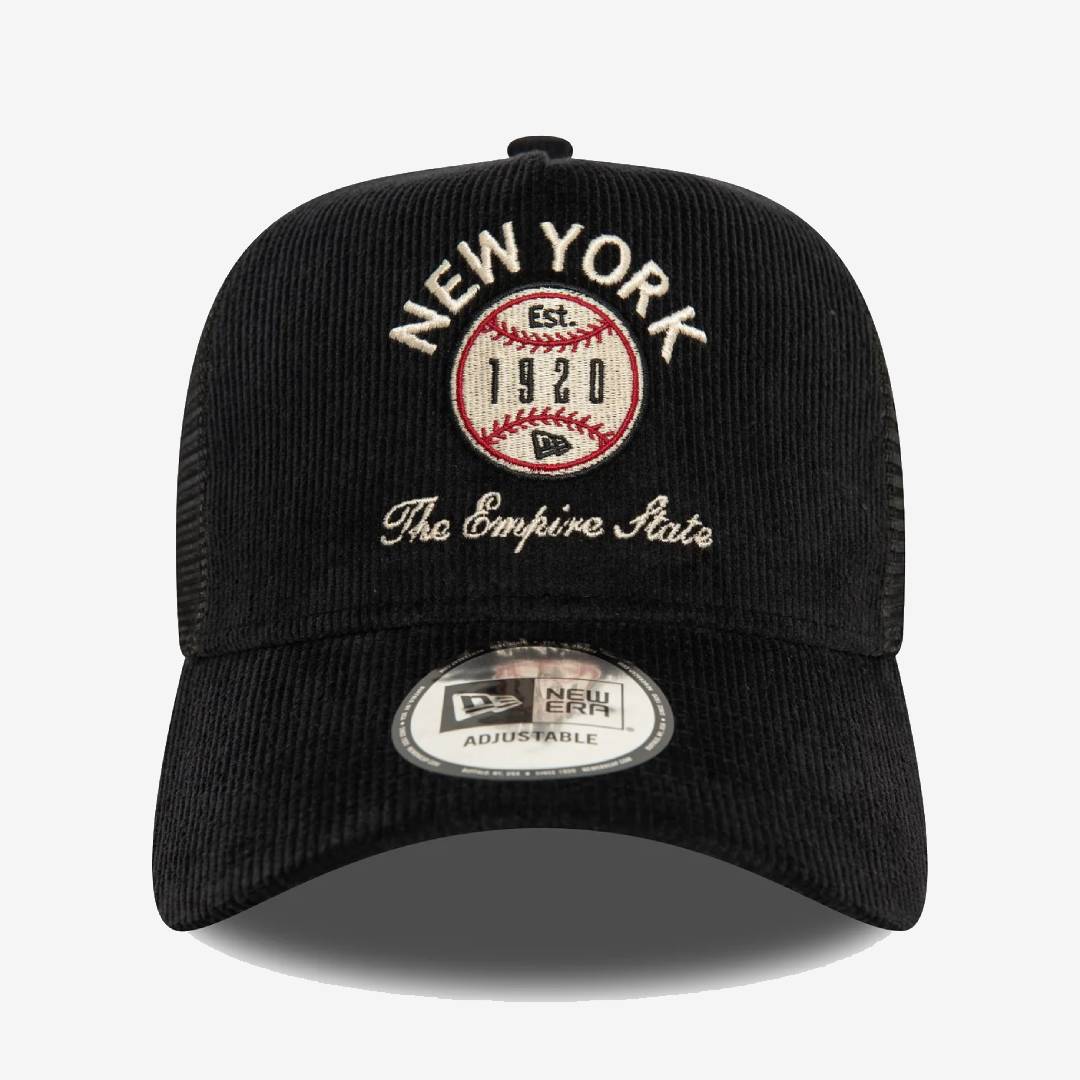 New Era Cord Graphic Trucker