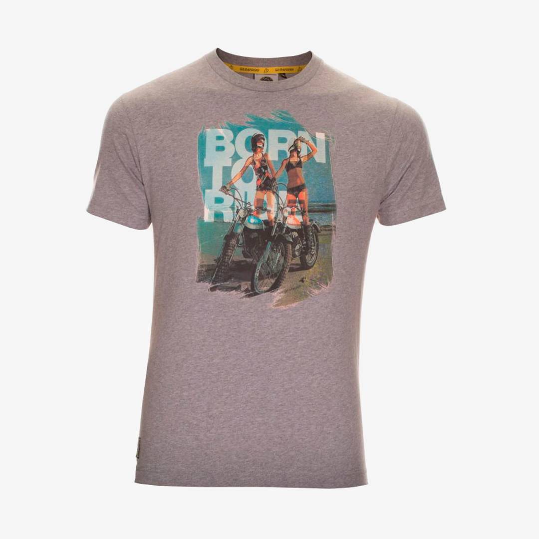 Bultaco T-Shirt Hombre "Born To Ride Brinco"