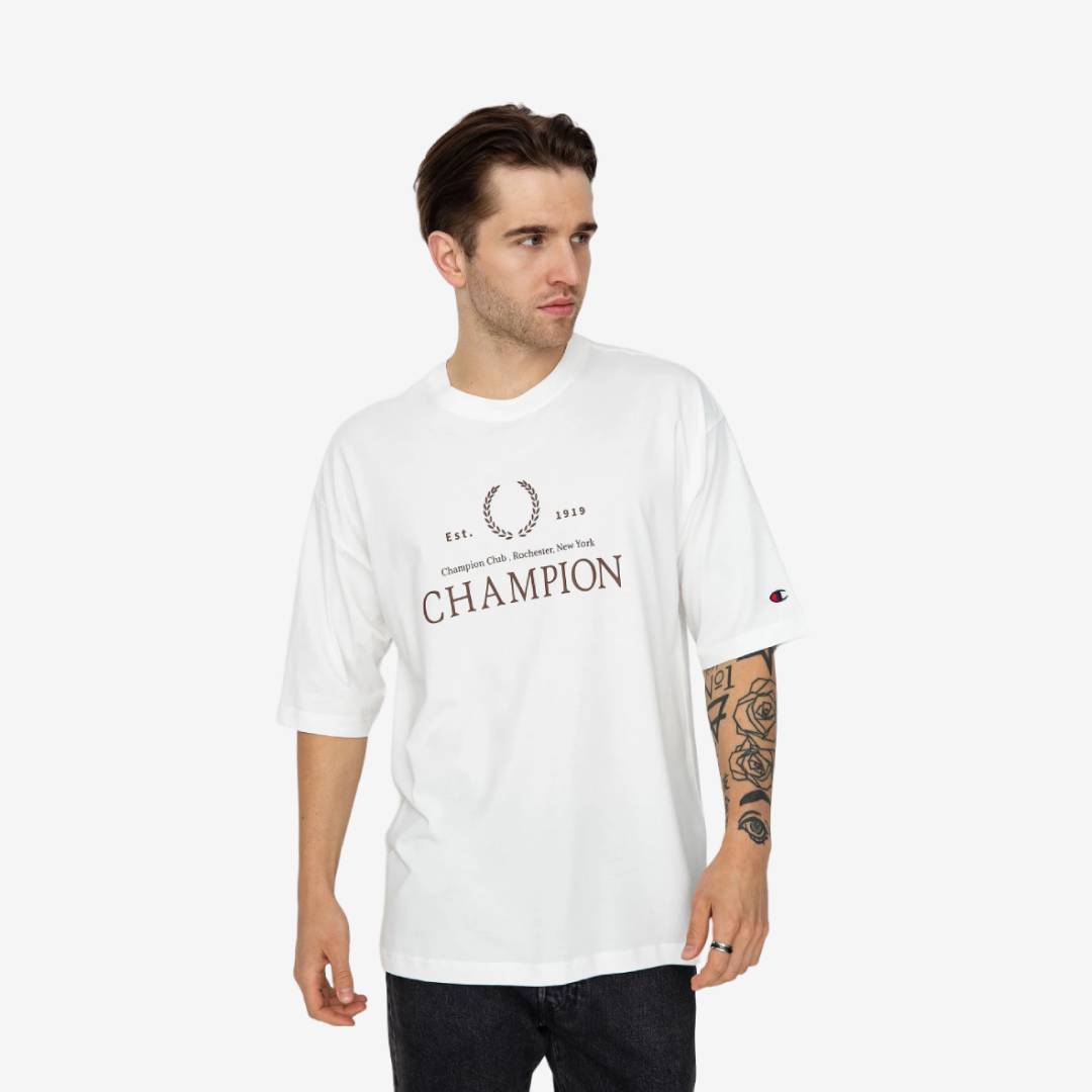 Champion-T-Shirt mit Rundhalsausschnitt