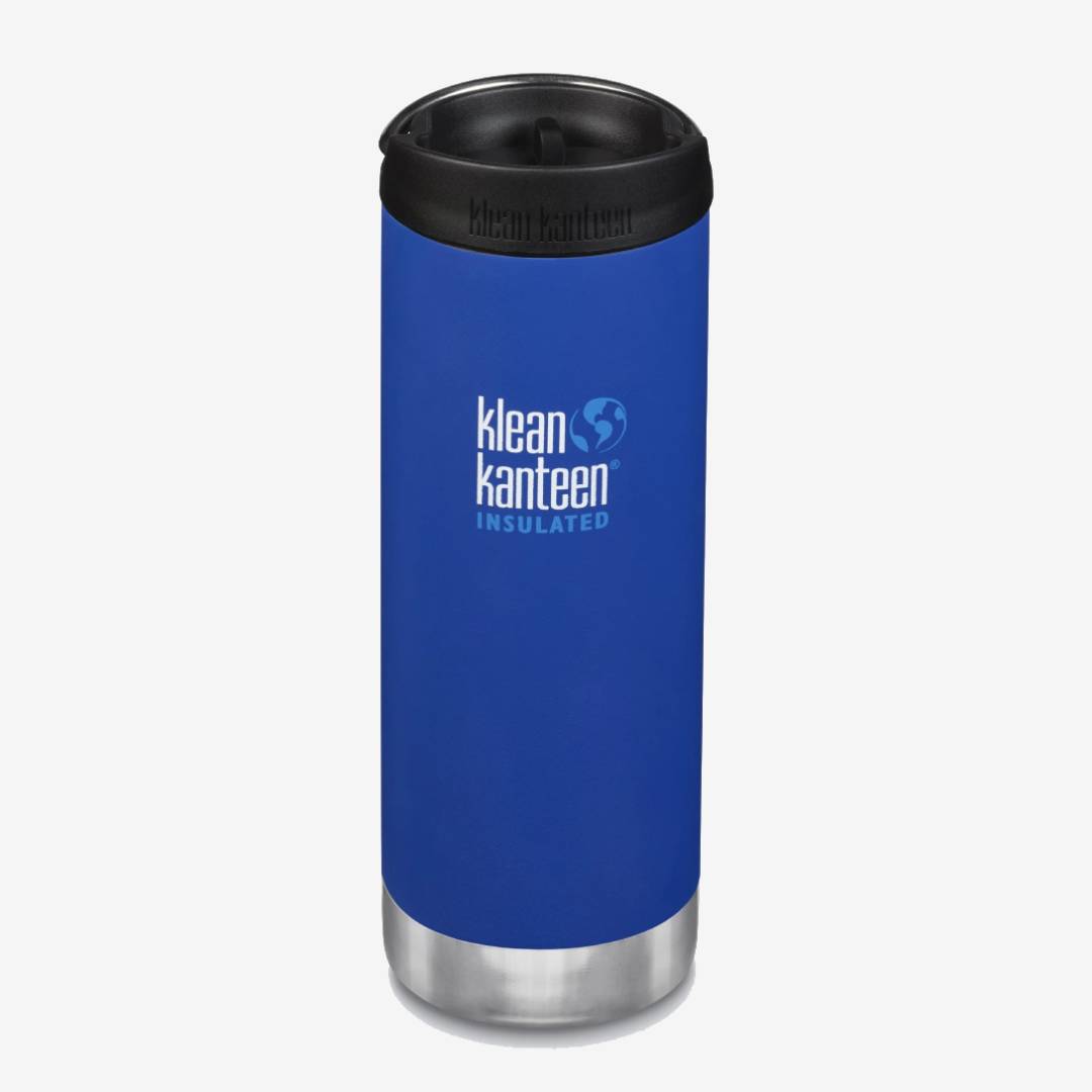 Klean Kanteen TKWide 16oz (w/Café Cap) Deep Surf