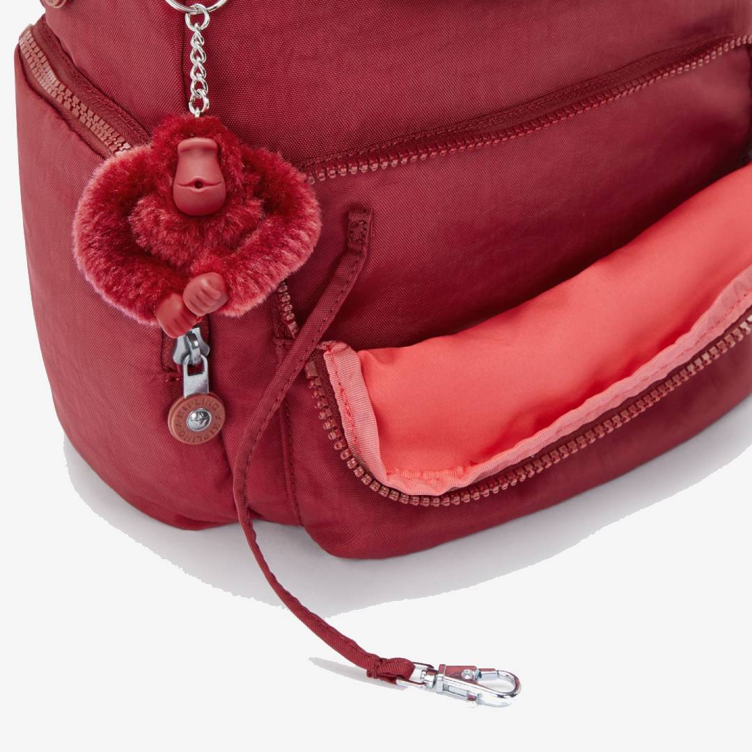 Kipling City Zip S B Funky Red