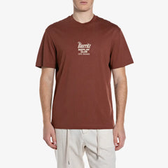 Replay Cotton T-Shirt with Cocktail Print