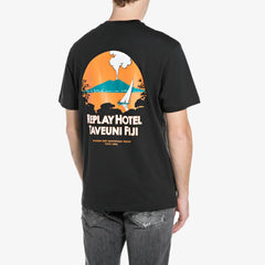 Replay Relaxed Fit T-Shirt with Fiji Print