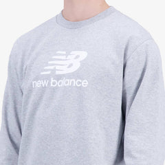 New Balance Essentials Stacked Logo French Terry Crewneck