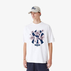 New Era Mlb Floral Logo Os Tee