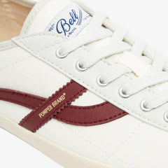 Pompeii Bell Canvas Ecru Burgundy