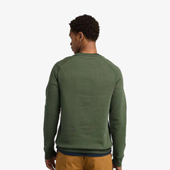 Timberland Exeter River Brushed Back Crew Sweatshirt Black Forest Green