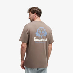 Timberland Rugged Active Gear Back Graphic Tee Chocolate Chip