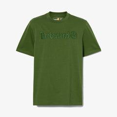 Timberland Embroidery Tonal Ss Tee Black Forest Green