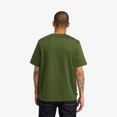 Timberland Embroidery Tonal Ss Tee Black Forest Green