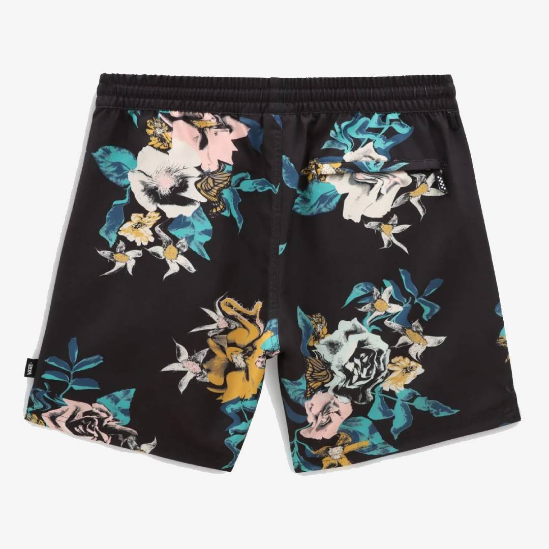 Vans Primary Print Elastic Boardshort Black-Vans Teal