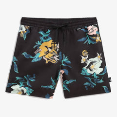 Vans Primary Print Elastic Boardshort Black-Vans Teal