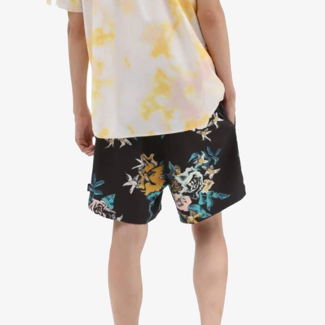 Vans Primary Print Elastic Boardshort Black-Vans Teal