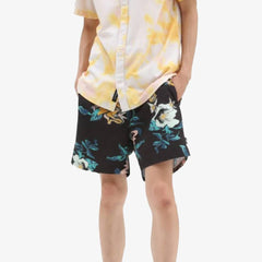 Vans Primary Print Elastic Boardshort Black-Vans Teal