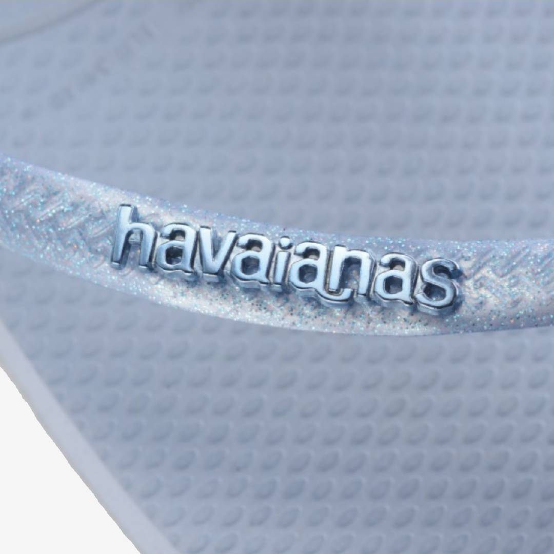 Havaianas SLIM LOGO METALLIC ASHLEY BLUE